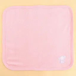 Simply Terry Knit Hand & Face Towels with Elephant Embroidery L 31 x B 31 cm Pack of 3 - Purple & Pink image 3