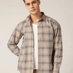 DENNISON Comfort Tartan Checks Checked Casual Shirt-image-47