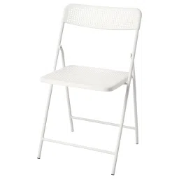 ikea torparö Chair, outdoor, foldable/white image 1