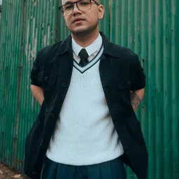 The Tie Hub Black Solid Skinny Tie image 4