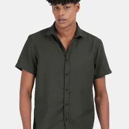 Blu MNKY Men Smart Slim Fit Shirt-image-18