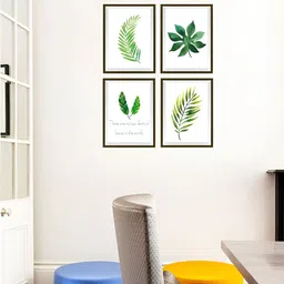 Jaamso Royals 4Pcs Green Self-Adhesive & Waterproof Wall Stickers image 2