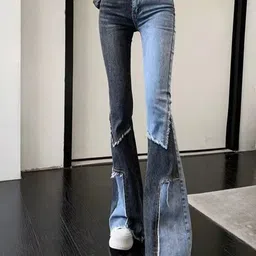 StyleCast x Revolte Women Slim Fit Highly Distressed Jeans-image-56