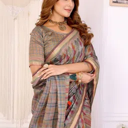Mitera Ethnic Motifs Chanderi Saree image 2
