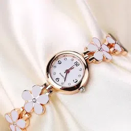 FROZIL Women Dial & Stainless Steel Bracelet Style Straps Analogue Watch Fl White-picture-35