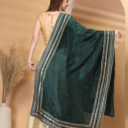 Moda Rapido Ethnic Motifs Embroidered Dupatta with Gotta Patti image 3