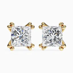 VALANOVA BIS Hallmark 14KT Yellow Gold Diamond Studded Earrings- 1.47 gm-picture-19