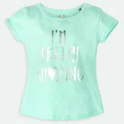 Ariel Girls Set of 5 Typography Round Neck Regular Fit Printed T-shirt-picture-27