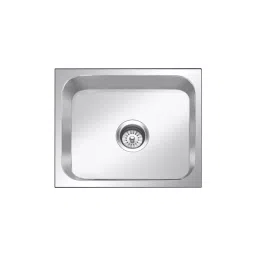 Nirali BG Kitchen Sink Rectangular Straight Series Mini 380x305 mm (15x12 inch) Glossy Finish Stainless Steel, Orra-picture-13