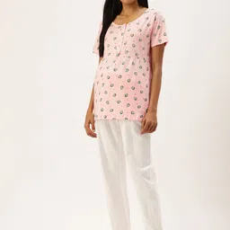 Nejo Print Pure Cotton Maternity Longline Top image 4