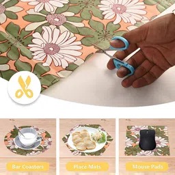 Kuber Industries Orange Set of 2 Water Resistant Shelf Liner Organisers image 4