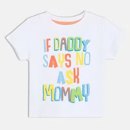 MINI KLUB Boys Typography Printed Round Neck Short Sleeves Pure Cotton T-Shirt-picture-23