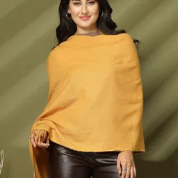 Mafadeny Women Solid Stole With Fringed-picture-41