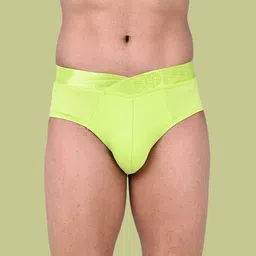 COLORS By Rupa Frontline Men Pack of 3 Mid-Rise Basic Briefs 1002-ElBL-FGrn-PhPnk image 4