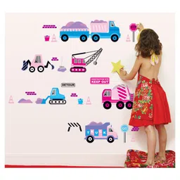 Jaamso Royals Train Crane Hook Machine Cars Kids Home Decor Wallsticker-picture-35