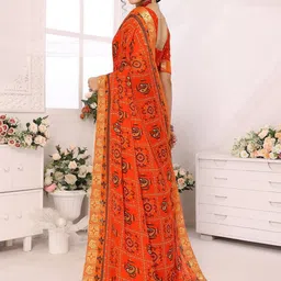 priyashi Ethnic Motifs Printed Zari Saree image 4