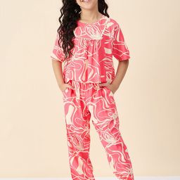 Stylo Bug Girls Printed Top with Trousers-picture-26