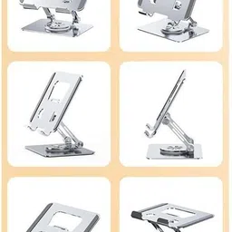 AADGEX 360° Rotating, Foldable Aluminumi pad Desk Stand, Adjustable 0 Laptop Stand image 5