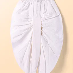 Babyhug Cotton Woven Full Sleeves Dhoti Kurta Set with Floral Print & Embroidery Detailing - Navy Blue image 5