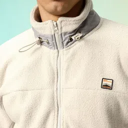 HRX by Hrithik Roshan Mock Collar Front-Open Sweatshirt image 4