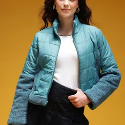HERE&NOW Mock Collar Padded Jacket-picture-25