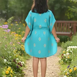 BAESD Print Kimono Sleeve Ethnic Longline Top image 5