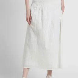 AMERICAN EAGLE OUTFITTERS High-Waisted Pure Cotton Smocked A-Line Maxi Skirt-picture-10