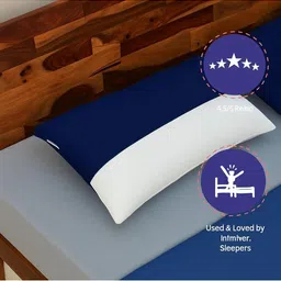 VRINDAKUL White Polyester Sleep Pillow image 3