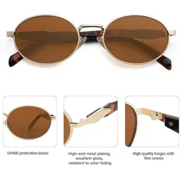 Arzonai Unisex Oval Sunglasses with UV Protected Lens MA-11211-picture-30