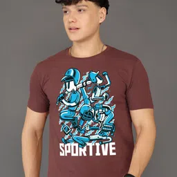 BRAWNY BATTLER Men Graphic Printed Pure Cotton T-shirt-picture-36