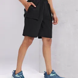 HRX by Hrithik Roshan Men Typography Printed Mid-Rise Training Shorts image 4