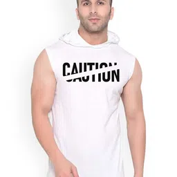 Fashnobic Men Printed Cotton Hooded Neck Gym Vests-image-87