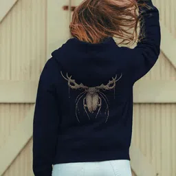 TOGS & TERRE Women Printed Hooded Sweatshirt image 4