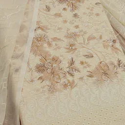 Soch Printed Cotton Unstitched Dress Material image 3