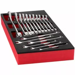 Facom MODM.440 Series 17-Piece Spanner Set, 6 - 24 mm, Chrome Vanadium Steel, MODM.440-1PB image 2