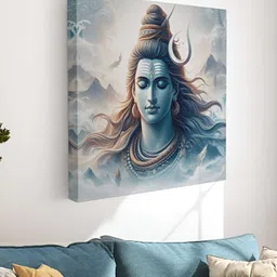 Myntra Elegant Homes Blue & Grey 1 Piece Canvas Religious Wall Paintings-picture-41