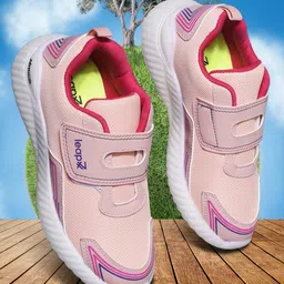 LIBERTY Mesh Designed Velcro Closure Shoes - Peach-image-78