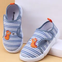 Cute Walk by Babyhug Slip On Casual Shoes with Dino Applique - Blue-picture-16