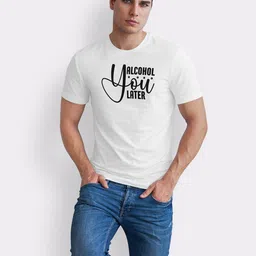 Seekbuylove Men Typography Printed Bio Finish T-shirt image 2