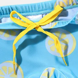 Babyhug Swimming Trunk Lemons Print - Blue image 3