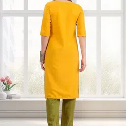 SZN Geometric Printed Straight Kurta image 3