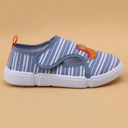 Cute Walk by Babyhug Slip On Casual Shoes with Dino Applique - Blue image 4