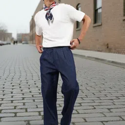 House of Koala Unisex Smart Easy Wash Pleated Trousers-image-85