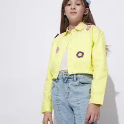 Vero Moda Girls Spread Collar Solid Cotton Relaxed Fit Casual Shirt-picture-15