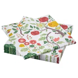 ikea havsbraxen Paper napkin, patterned multicolour, 33x33 cm-picture-20