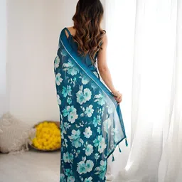 HMP Fashion Women Floral Printed Saree image 5