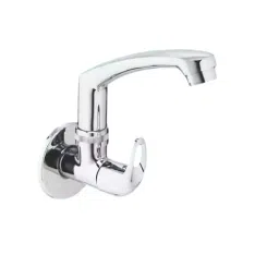Jabra Sink Cock (H) Cosmo Series Brass Chrome Finish Wall Mount Silver-picture-14