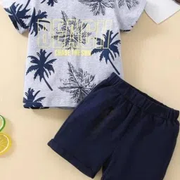 CUTEVIBE Unisex Kids Printed T-shirt with Shorts-picture-14
