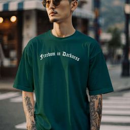 TOGS & TERRE Men Typography Printed Round Neck Cotton Oversized T-shirt-picture-16