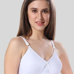 Fabme Pack of 3 Full Coverage Pure Cotton Bra with All Day Comfort image 3